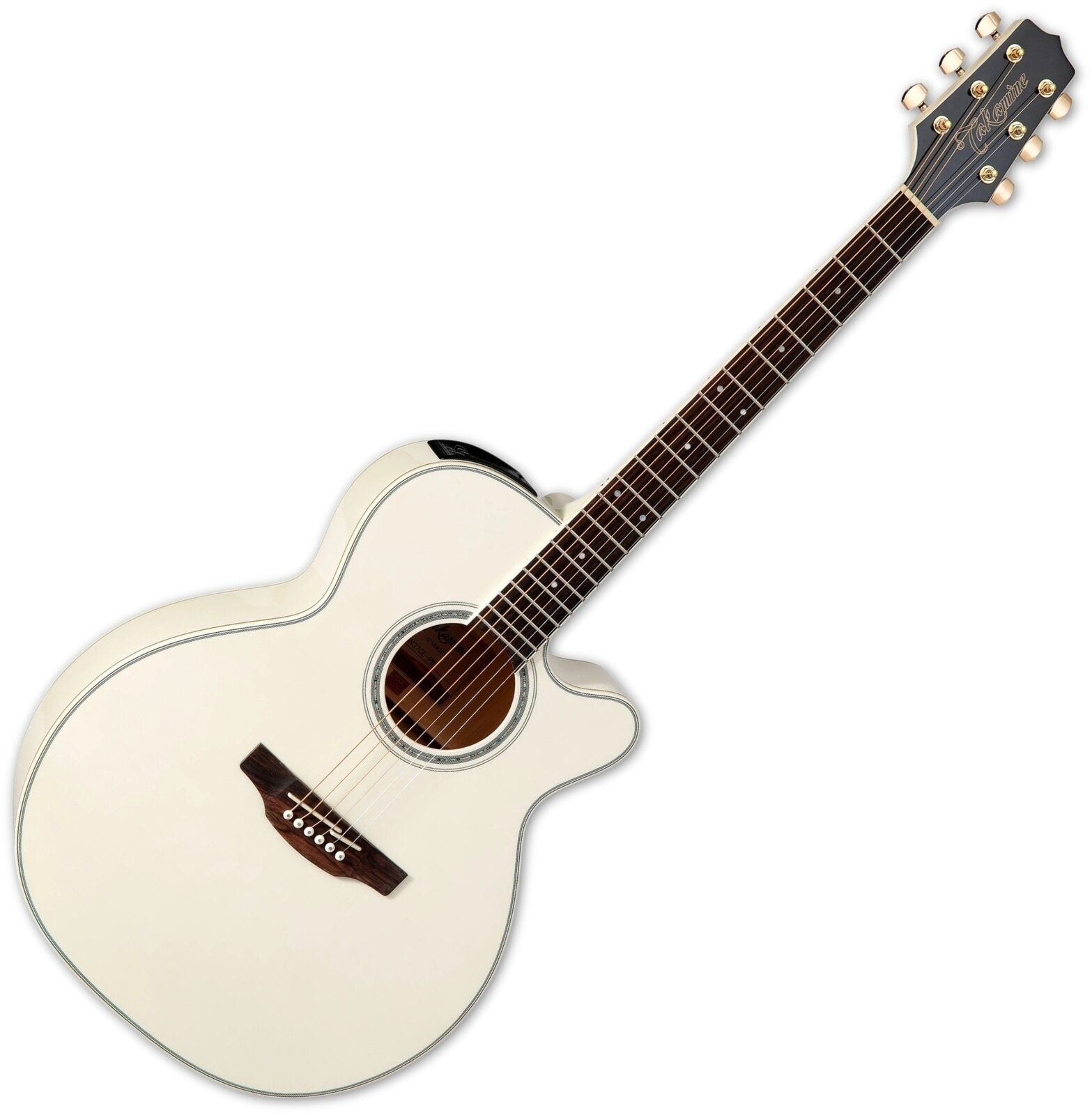 Takamine GN37CE PW Pearl White electro-acoustic guitar
