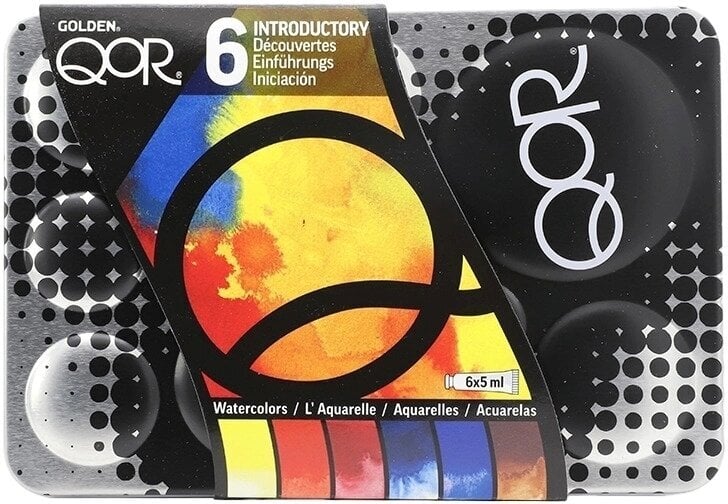 QOR Watercolor Modern Sada akvarelových barev Introductory Colors 6 x 5 ml