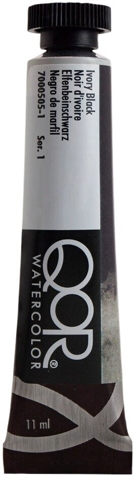 QOR Watercolor 7000505-1 Akvarelová barva Ivory Black 11 ml 1 ks