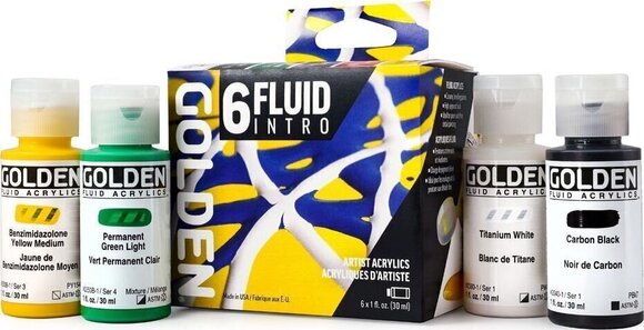 Akrilna boja Golden Artist Colors Fluid Intro Set akrilnih boja 6 x 30 ml - 1