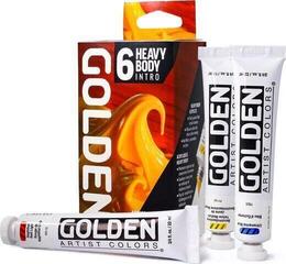 Acrylic Paint Golden Artist Colors Heavy Body Intro Set of Acrylic Paints 6 x 22 ml
