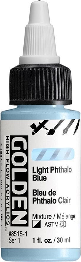 Culoare acrilică Golden Artist Colors High Flow Vopsea acrilică Light Phthalo Blue 30 ml 1 buc.