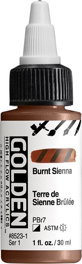 Acrylic Paint Golden Artist Colors High Flow Acrylic Paint Burnt Sienna 30 ml 1 pc