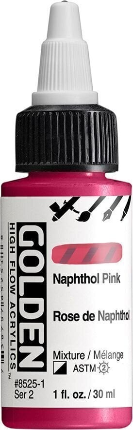 Acrylic Paint Golden Artist Colors High Flow Acrylic Paint Naphthol Pink 30 ml 1 pc