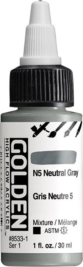 Akrilna boja Golden Artist Colors High Flow Акрилне боје N5 Neutral Gray 30 ml 1 kom