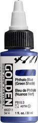 Acrylic Paint Golden Artist Colors High Flow Acrylic Paint Phthalo Blue (Green Shade) 30 ml 1 pc