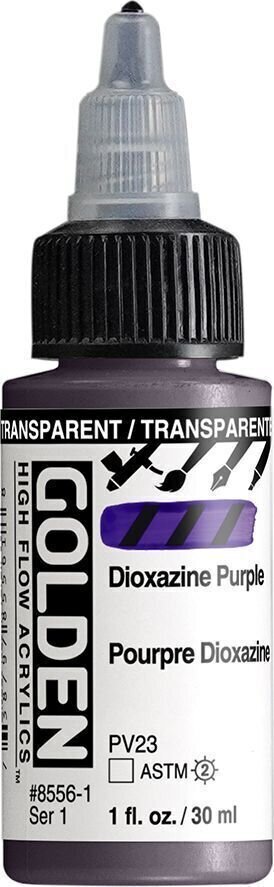 Akrilna boja Golden Artist Colors High Flow Akrilna boja Transparent Dioxazine Purple 30 ml 1 kom