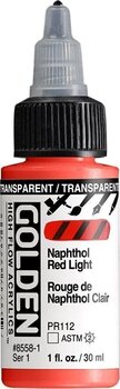 Acrylfarbe Golden Artist Colors High Flow Acrylfarbe Transparent Naphthol Red Light 30 ml 1 stk - 1