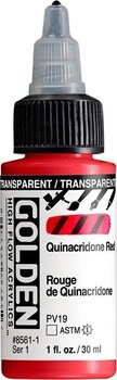 Peinture acrylique Golden Artist Colors High Flow Peinture acrylique Transparent Quinacridone Red 30 ml 1 pc - 1