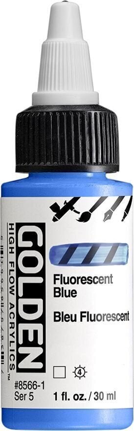 Golden Artist Colors High Flow Akrylová farba Fluorescent Blue 30 ml 1 ks