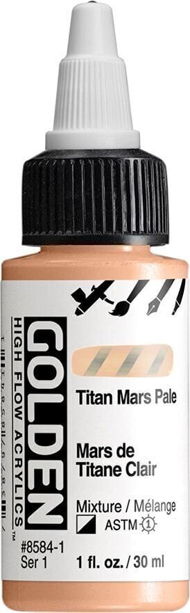 Culoare acrilică Golden Artist Colors High Flow Vopsea acrilică Titaan Mars Pale 30 ml 1 buc.