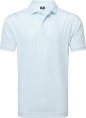 Tricou polo Footjoy Houndstooth Geo Lisle Mens White