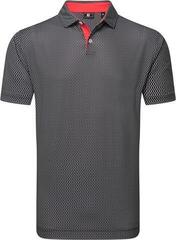 Poloshirt Footjoy Irongate Print Lisle Mens Black/White