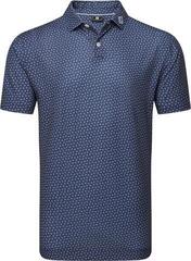 Polo košile Footjoy Bounce Print Pique Mens Dark Denim