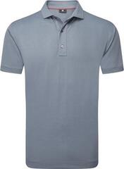 Polo košile Footjoy Etched Texture Print Lisle Mens Flint