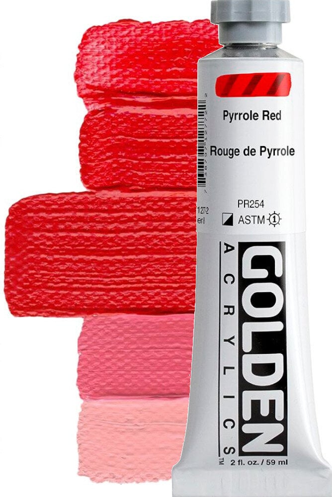 Akrilna boja Golden Artist Colors Heavy Body Akrilna boja Pyrrole Red 59 ml 1 kom