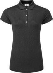 Polo košile Footjoy Animal Print Cap Sleeve Lisle Womens Black
