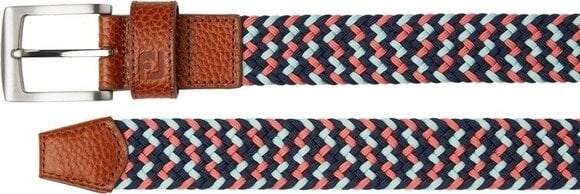 Cinture Footjoy Braided Black/Navy/Hibiscus Long UNI Cinture - 1