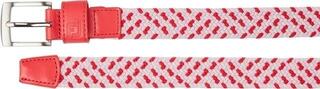 Belt Footjoy Braided Womens Black/White/Berry