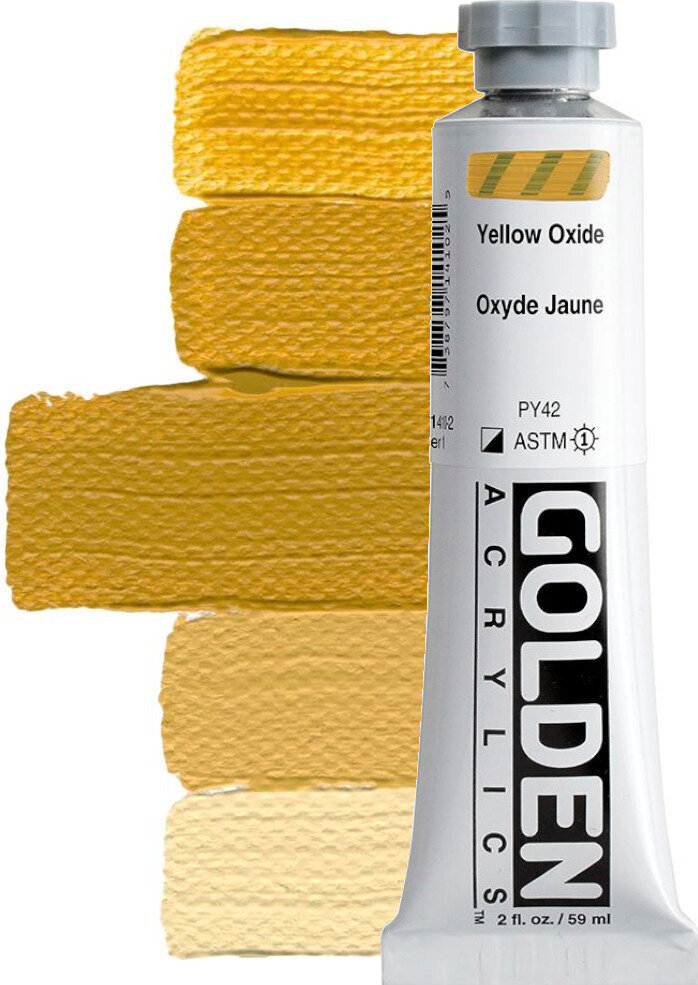 Acrylic Paint Golden Artist Colors Heavy Body Acrylic Paint Yellow Oxide 59 ml 1 pc