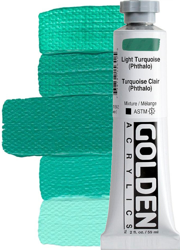 Akrilna boja Golden Artist Colors Heavy Body Akrilna boja Light Turquoise (Phthalo) 59 ml 1 kom