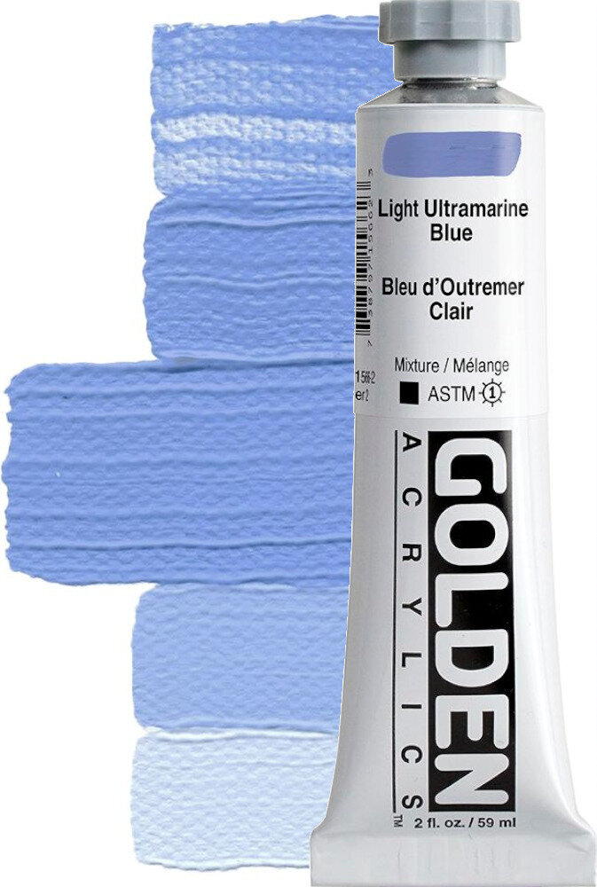 Akriliniai dažai Golden Artist Colors Heavy Body Acryl Paint Light Ultramarine Blue 59ml