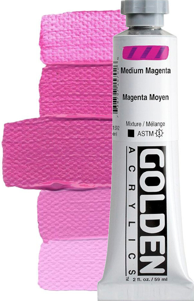 Culoare acrilică Golden Artist Colors Heavy Body Vopsea acrilică Medium Magenta 59 ml 1 buc.
