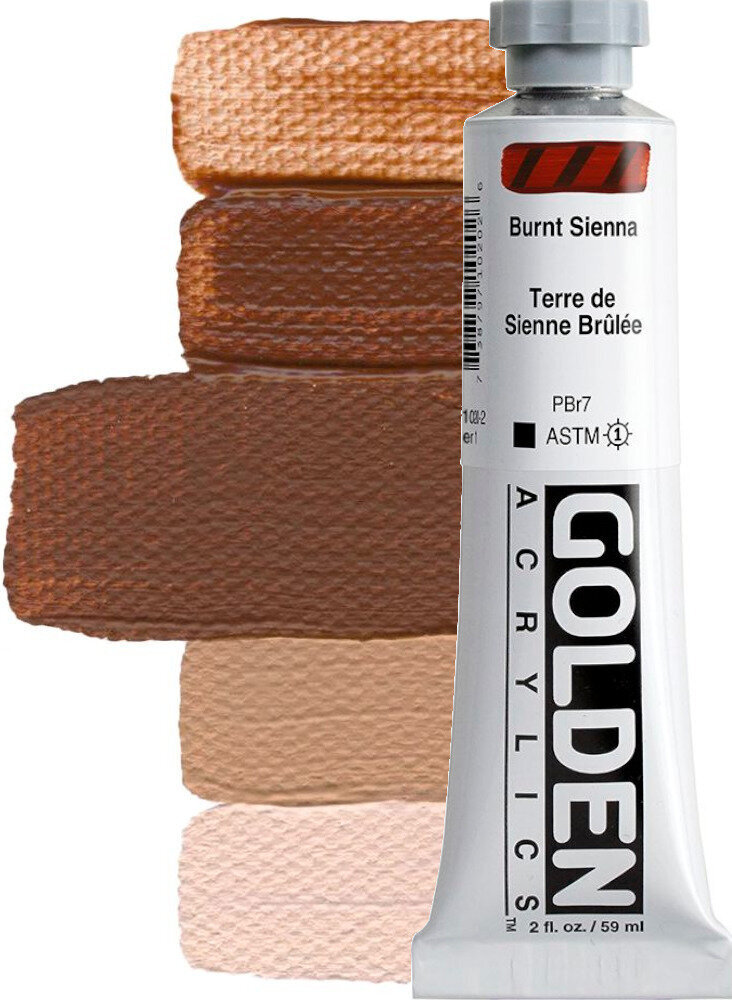 Acrylic Paint Golden Artist Colors Heavy Body Acrylic Paint Burnt Sienna 59 ml 1 pc
