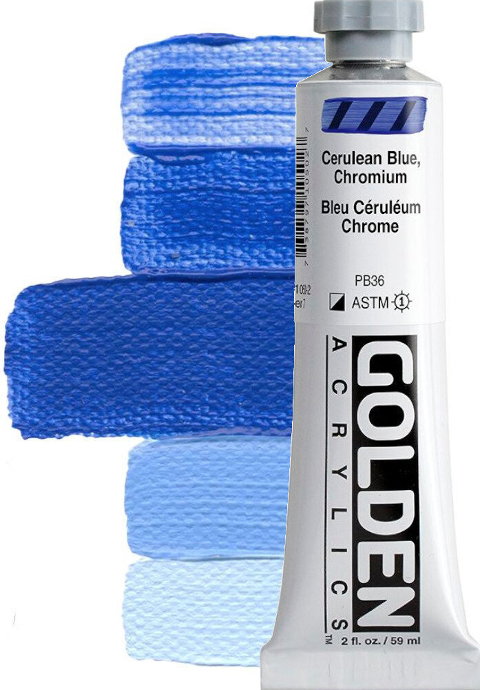Golden Artist Colors Heavy Body Akrylová farba Cerulean Blue, Chromium 59 ml 1 ks