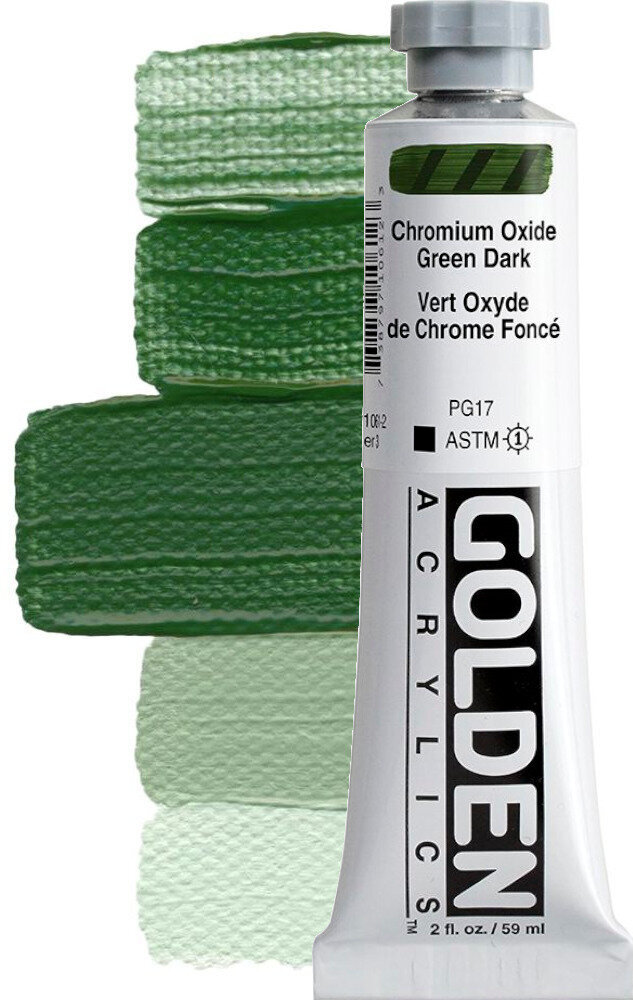 Golden Artist Colors Heavy Body Akrylová farba Chromium Oxide Green Dark 59 ml 1 ks