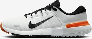 Calçado de golfe para homem Nike Free Unisex White/Safety Orange/Black