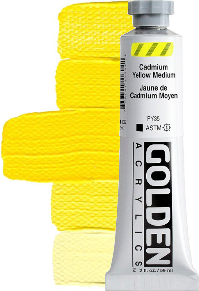 Akrilna boja Golden Artist Colors Heavy Body Akrilna boja Cadmium Yellow Medium 59 ml 1 kom