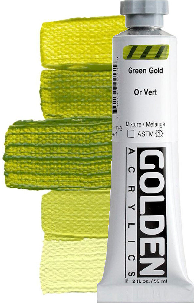 Akrilna boja Golden Artist Colors Heavy Body Акрилне боје Green Gold 59 ml 1 kom