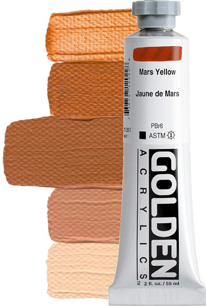 Culoare acrilică Golden Artist Colors Heavy Body Vopsea acrilică Mars Yellow 59 ml 1 buc.
