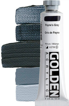 Acrylic Paint Golden Artist Colors Heavy Body Acrylic Paint Payne's Grey 59 ml 1 pc - 1