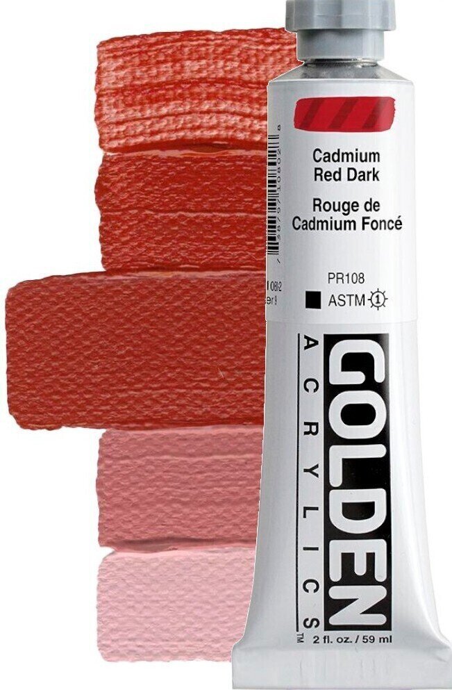 Akrylová barva Golden Artist Colors Heavy Body Akrylová barva Cadmium Red Dark 59 ml 1 ks
