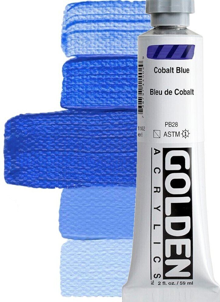 Acrylic Paint Golden Artist Colors Heavy Body Acrylic Paint Cobalt Blue 59 ml 1 pc