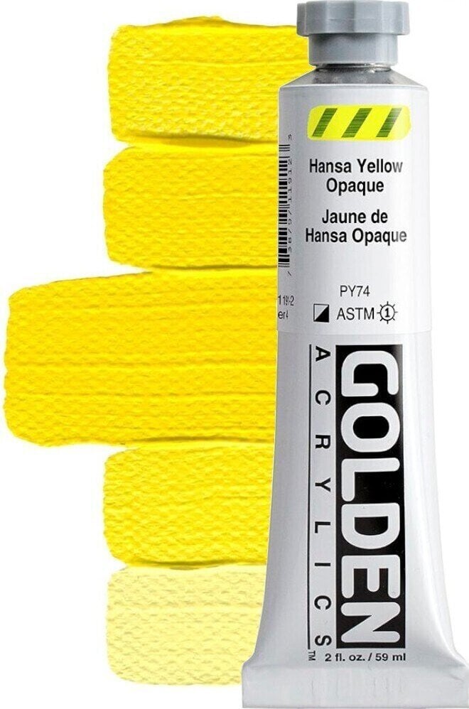 Akrilna boja Golden Artist Colors Heavy Body Akrilna boja Hansa Yellow Opaque 59 ml 1 kom