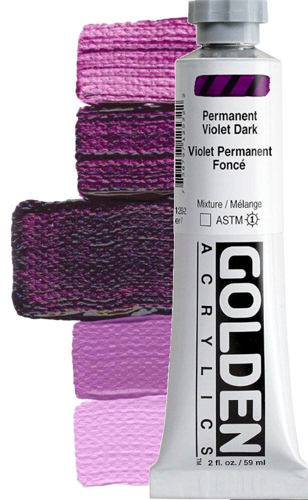 Culoare acrilică Golden Artist Colors Heavy Body Vopsea acrilică Permanent Violet Dark 59 ml 1 buc.