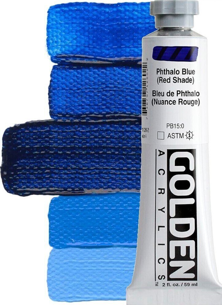 Acrylfarbe Golden Artist Colors Heavy Body Acrylfarbe Phthalo Blue (Red Shade) 59 ml 1 stk