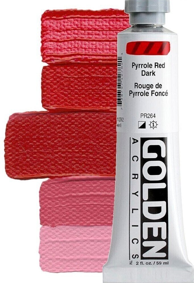 Culoare acrilică Golden Artist Colors Heavy Body Vopsea acrilică Pyrrole Red Dark 59 ml 1 buc.