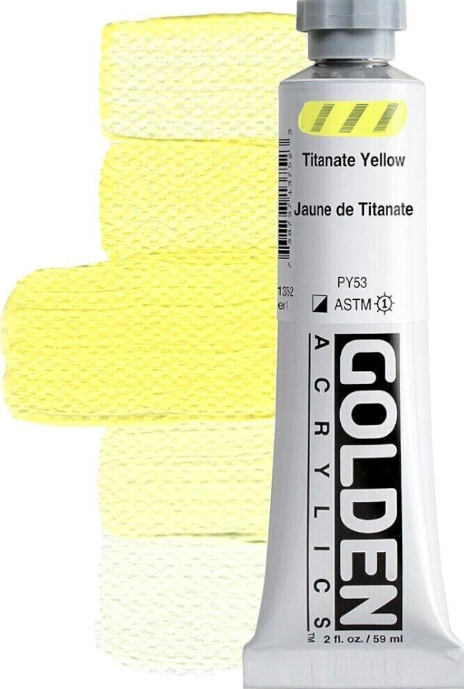 Akrüülvärv Golden Artist Colors Heavy Body Acryl Paint Titaanate Yellow 59ml