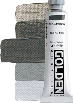 Akrylová barva Golden Artist Colors Heavy Body Akrylová barva N3 Neutral Gray 59 ml 1 ks - 1
