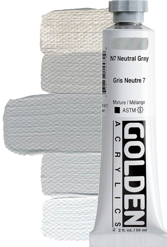 Akrilna boja Golden Artist Colors Heavy Body Akrilna boja N7 Neutral Gray 59 ml 1 kom