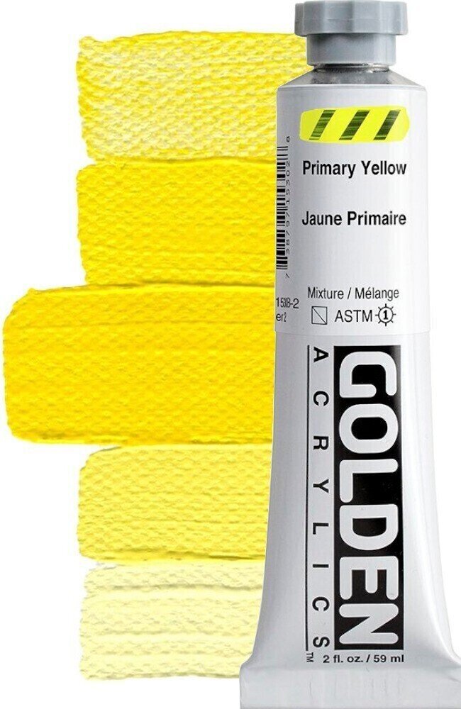 Peinture acrylique Golden Artist Colors Heavy Body Peinture acrylique Primary Yellow 59 ml 1 pc