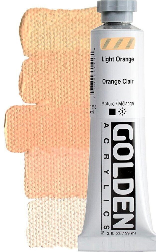 Akrilna boja Golden Artist Colors Heavy Body Акрилне боје Light Orange 59 ml 1 kom