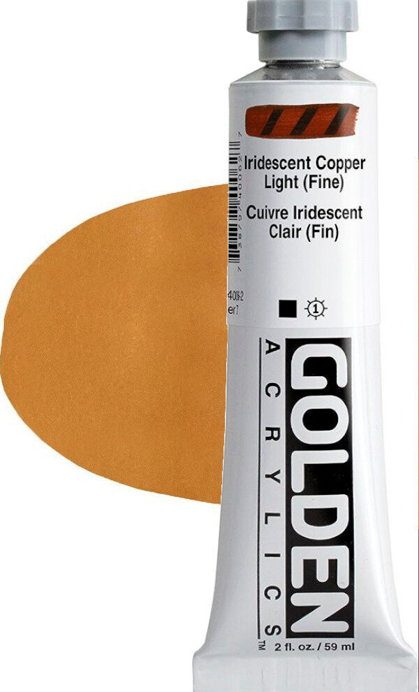 Akrilna boja Golden Artist Colors Heavy Body Akrilna boja Iridescent Copper Light (Fin) 59 ml 1 kom