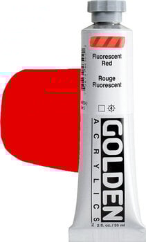 Culoare acrilică Golden Artist Colors Heavy Body Vopsea acrilică Fluorescent Red 59 ml 1 buc. - 1