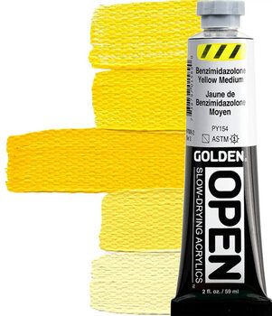 Culoare acrilică Golden Artist Colors Open Vopsea acrilică Benzimidazolone Yellow Medium 59 ml 1 buc. - 1