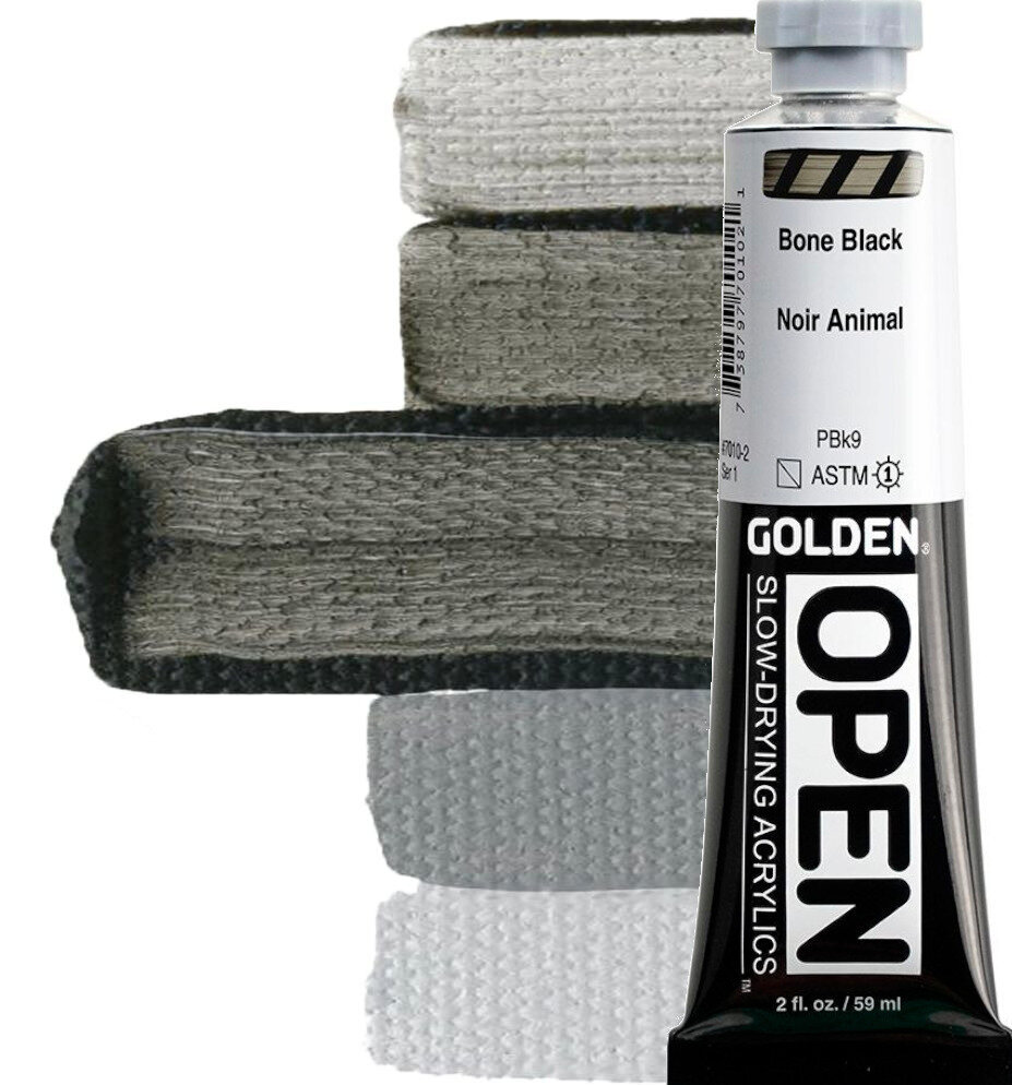 Akrilna boja Golden Artist Colors Open Akrilna boja Bone Black 59 ml 1 kom